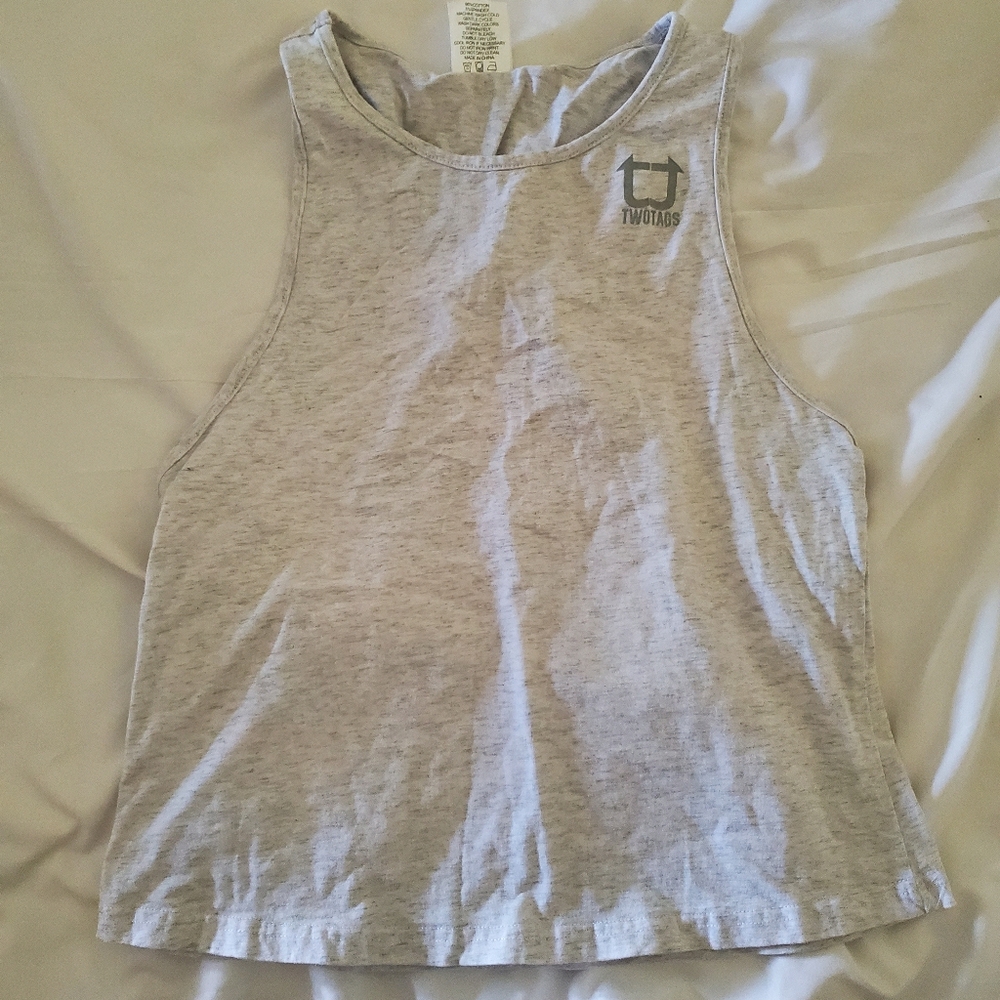 Two tags gym tank top